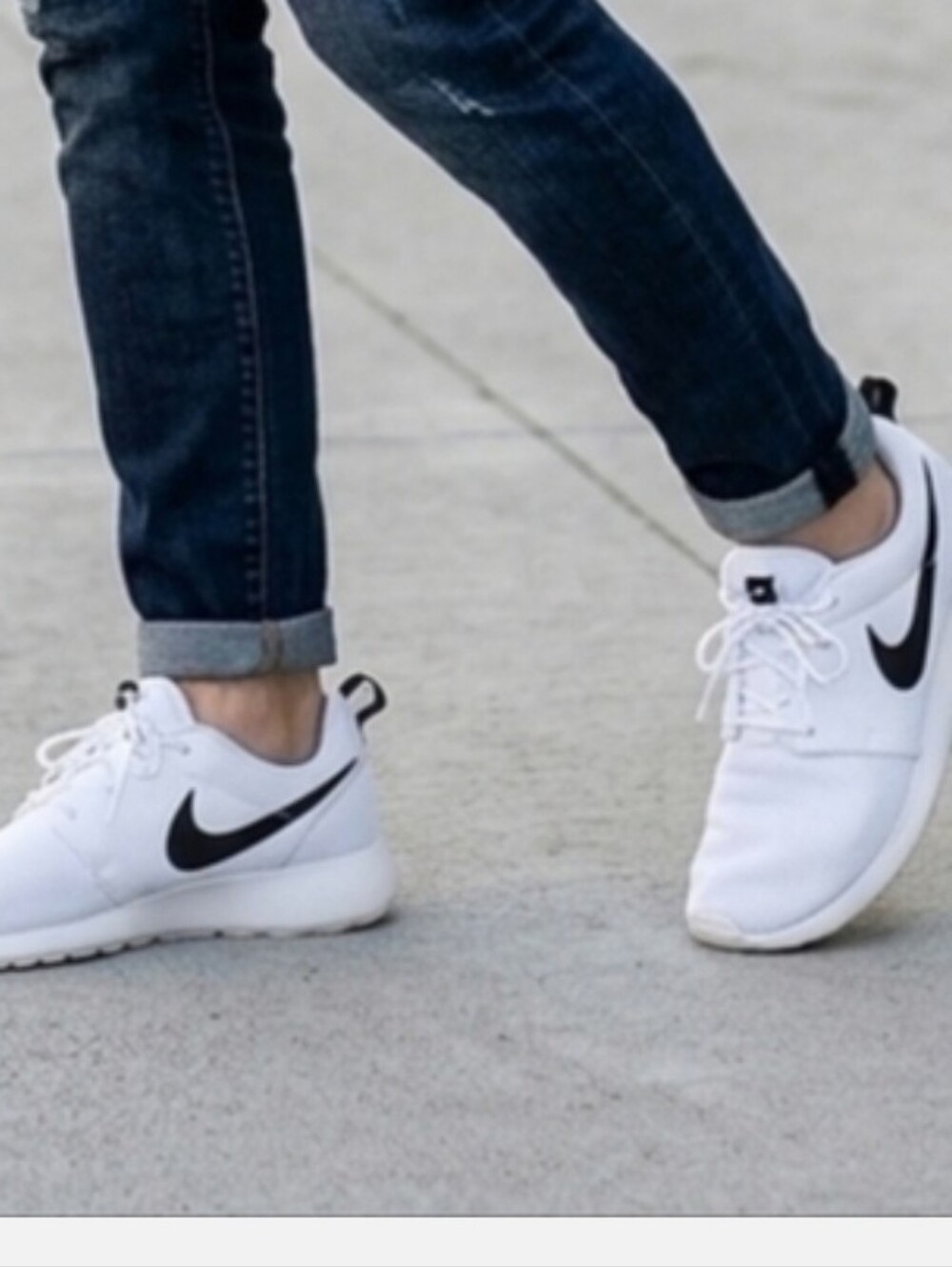Nike Roshe One White Black Mesh Running Shoes Women's Size 10